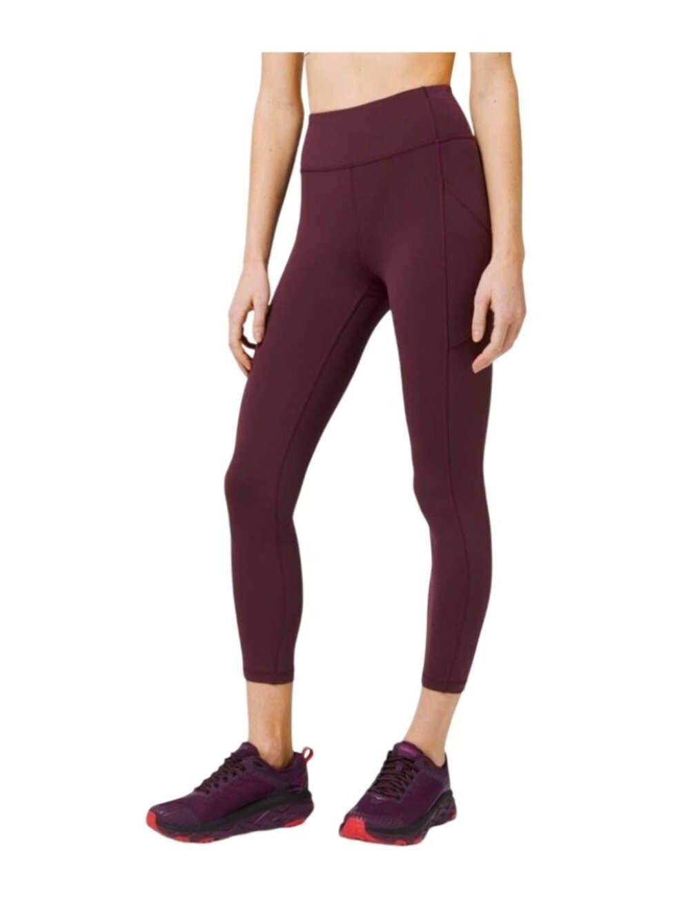 Lululemon Invigorate High-Rise Tight 25” Women’s Size 2 Cassis Pockets EUC
